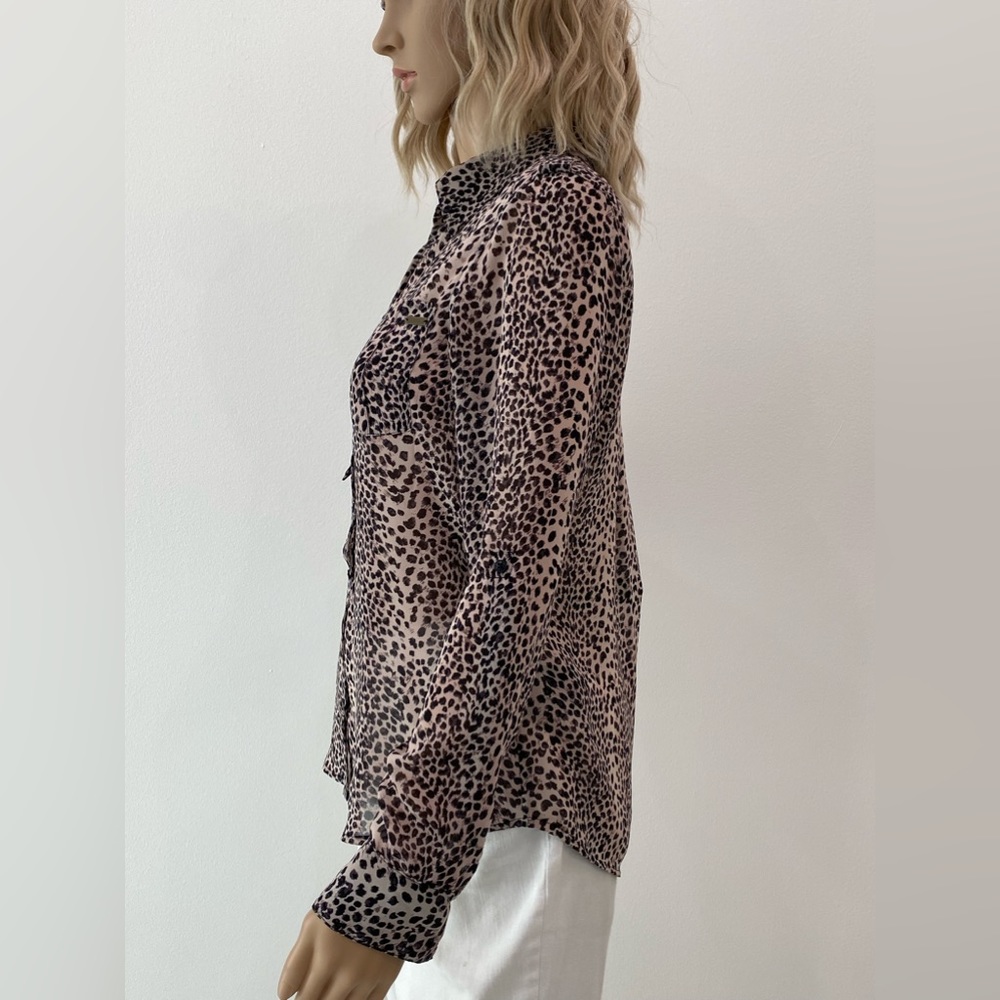 Nwot Guess Button Down With Adjustable Sleeves - image 4